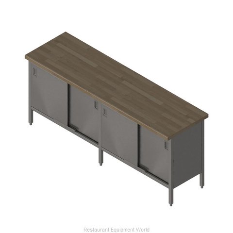 John Boos EBSW7-24132 Work Table, Wood Top