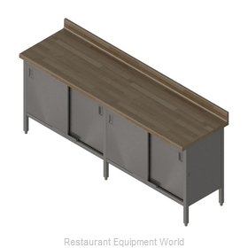 John Boos EBSW7R4-24108 Work Table, Wood Top