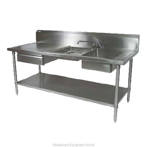 John Boos EPT6R10-DL2B-72R Work Table, with Prep Sink(s)