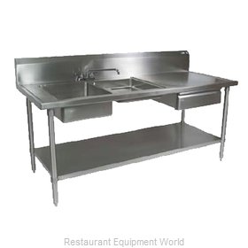 John Boos EPT6R10-DL2B-96L Work Table, with Prep Sink(s)