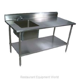 John Boos EPT6R5-3048GSK-L-X Work Table, with Prep Sink(s)