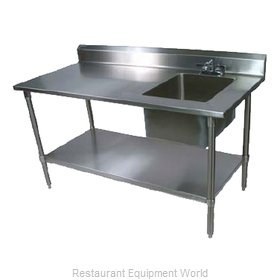 John Boos EPT6R5-3048GSK-R-X Work Table, with Prep Sink(s)