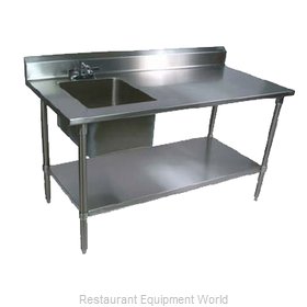 John Boos EPT6R5-3048SSK-L Work Table, with Prep Sink(s)