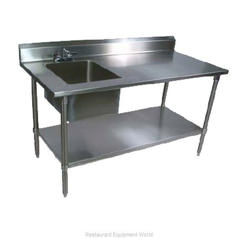 John Boos EPT6R5-3060SSK-L Work Table, with Prep Sink(s)