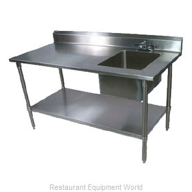 John Boos EPT6R5-3072GSK-R Work Table, with Prep Sink(s)