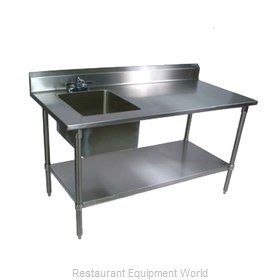 John Boos EPT8R5-3048SSK-L-X Work Table, with Prep Sink(s)