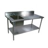 John Boos EPT8R5-3060GSK-L-X Work Table, with Prep Sink(s) <br><span class=fgrey12>(John Boos EPT8R5-3060GSK-L-X Work Table, with Prep Sink(s))</span>
