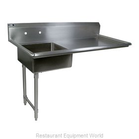 John Boos JDTS-20-50UCL Dishtable, Soiled, Undercounter