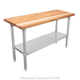 John Boos JNS1860-X Work Table, Wood Top