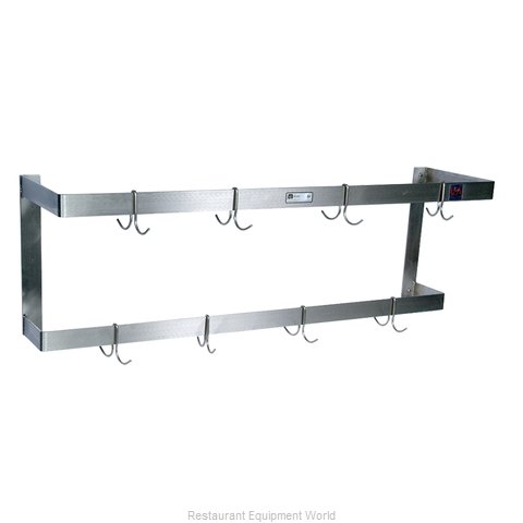 John Boos PRW22 Pot Rack, Wall-Mounted