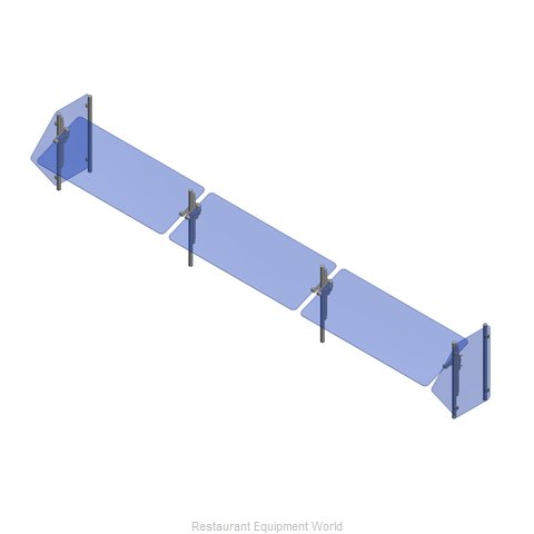 John Boos SG101-144 Sneeze Guard, Stationary