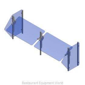John Boos SG101-60 Sneeze Guard, Stationary