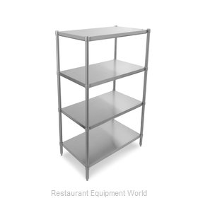 John Boos SUS-183036-2-X Shelving Unit, Solid Flat