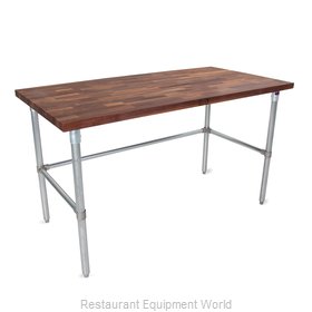 John Boos WAL-JNB02-O Work Table, Wood Top