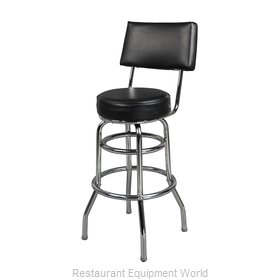 Just Chair C42030-BLK Bar Stool, Swivel, Indoor