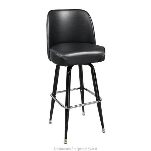 Just Chair C42130-BLK Bar Stool, Swivel, Indoor