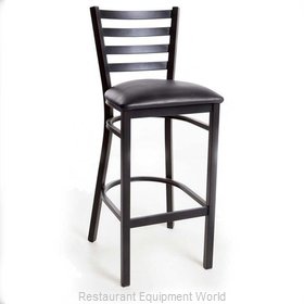 Just Chair M20130-BLK-BVS Bar Stool, Indoor