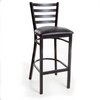 Just Chair M20130-BLK-PS-BVS-LOOSE Bar Stool, Indoor