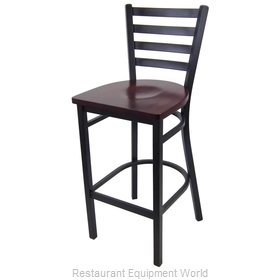 Just Chair M20130-BLK-SS Bar Stool, Indoor