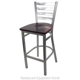 Just Chair M20130-SIL-SS Bar Stool, Indoor