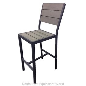 Just Chair PW80130 Bar Stool, Stacking, Outdoor