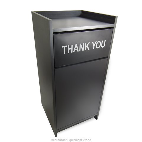 Just Chair TRCPT-SINGLE-MEL Trash Receptacle, Cabinet Style