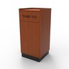 Just Chair TRCPT-SNGL-GR3 Trash Receptacle, Cabinet Style