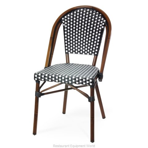 Just Chair WL85018-WAL-BW Chair, Side, Outdoor