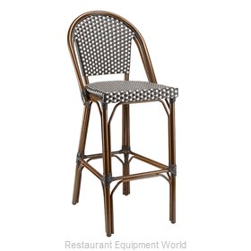 Just Chair WL85030-WAL-BW Bar Stool, Outdoor