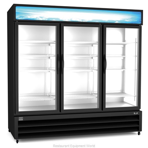Kelvinator KCHGM72R Refrigerator, Merchandiser