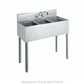 Krowne CS-1836 Sink, (3) Three Compartment