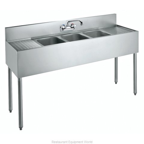 Krowne CS-1860 Sink, (3) Three Compartment