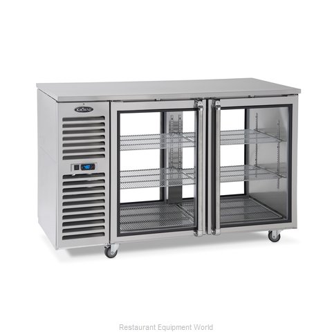 Krowne KPT36L Back Bar Cabinet, Refrigerated, Pass-Thru
