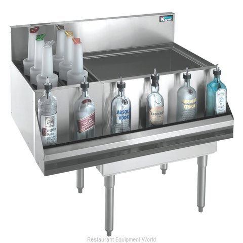 Krowne KR18-M48R Underbar Ice Bin/Cocktail Station, Bottle Well Bin