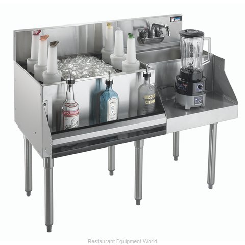 Krowne KR18-W48L-10 Underbar Ice Bin/Cocktail Station, Blender Station