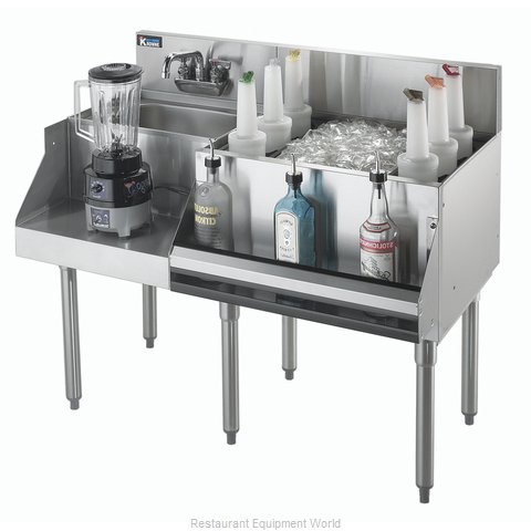 Krowne KR18-W48R-10 Underbar Ice Bin/Cocktail Station, Blender Station