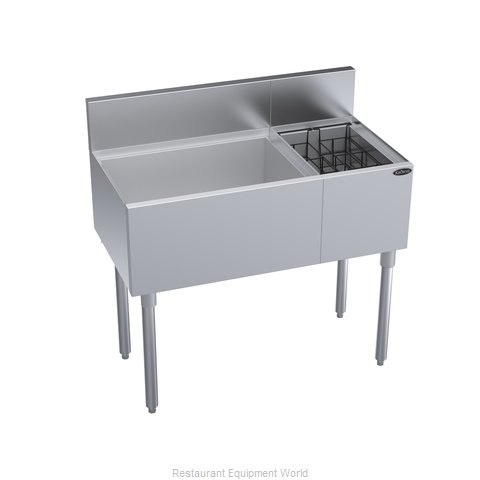 Krowne KR19-M36L-10 Underbar Ice Bin/Cocktail Station, Bottle Well Bin