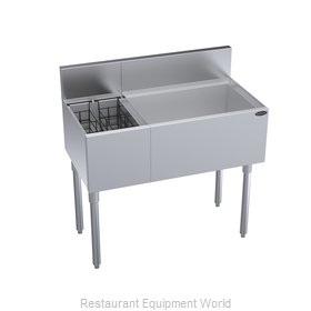 Krowne KR19-M36R-10 Underbar Ice Bin/Cocktail Station, Bottle Well Bin