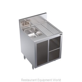 Krowne KR24-24SC-L Underbar Waste Cabinet, Wet & Dry