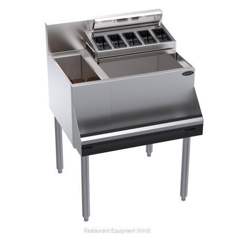 Krowne KR24-MS26L-7 Underbar Ice Bin/Cocktail Station, Bottle Well Bin