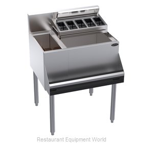 Krowne KR24-MS26L-7 Underbar Ice Bin/Cocktail Station, Bottle Well Bin