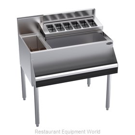 Krowne KR24-MS32R-10 Underbar Ice Bin/Cocktail Station, Bottle Well Bin