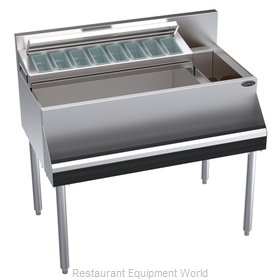 Krowne KR24-MS38L-10 Underbar Ice Bin/Cocktail Station, Bottle Well Bin