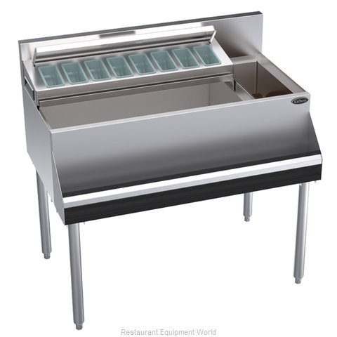 Krowne KR24-MS38L Underbar Ice Bin/Cocktail Station, Bottle Well Bin