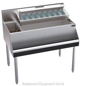 Krowne KR24-MS38R-10 Underbar Ice Bin/Cocktail Station, Bottle Well Bin