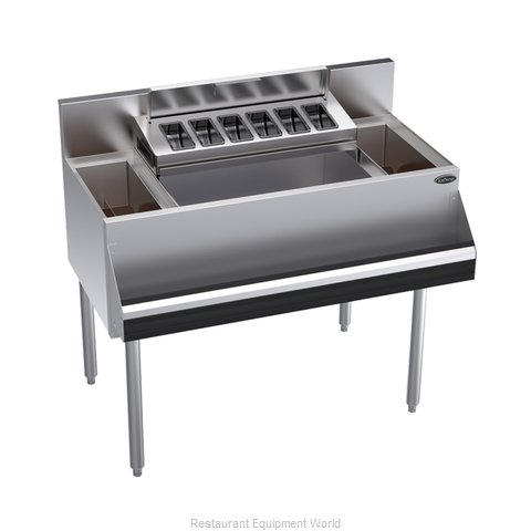 Krowne KR24-MS40C-10 Underbar Ice Bin/Cocktail Station, Bottle Well Bin