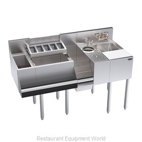 Krowne KR24-MX54-7 Underbar Ice Bin/Cocktail Station, Blender Station