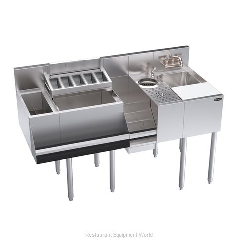 Krowne KR24-MX54 Underbar Ice Bin/Cocktail Station, Blender Station