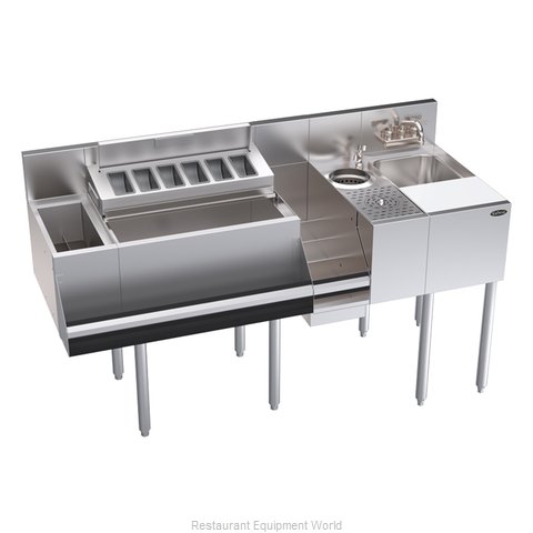 Krowne KR24-MX60 Underbar Ice Bin/Cocktail Station, Blender Station