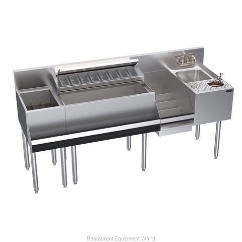 Krowne KR24-MX68A-10 Underbar Ice Bin/Cocktail Station, Blender Station